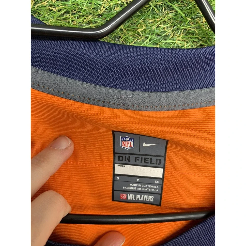 Denver Broncos Nike Jersey Mens Small #3 Russell Wilson NFL On Fit Orange